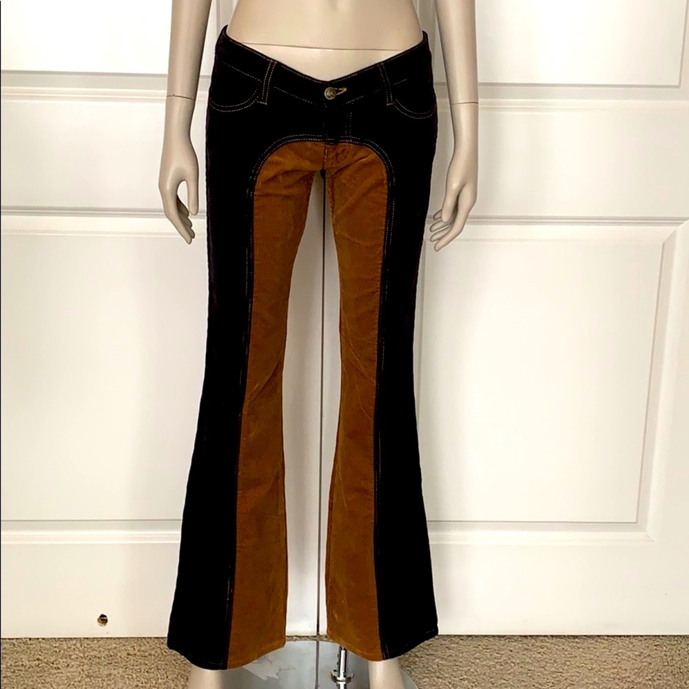 SAMPLE! Frankie B. Saddleback Flare Corduroy Jeans